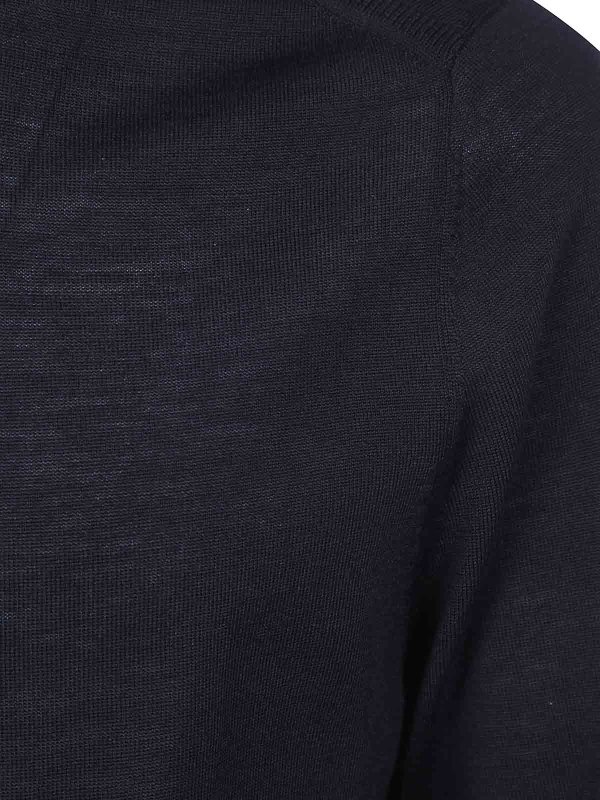The Best Shops PAUL SMITH: Strickpullover mit Rundhalsausschnitt - Rundhalspullover - Schwarz