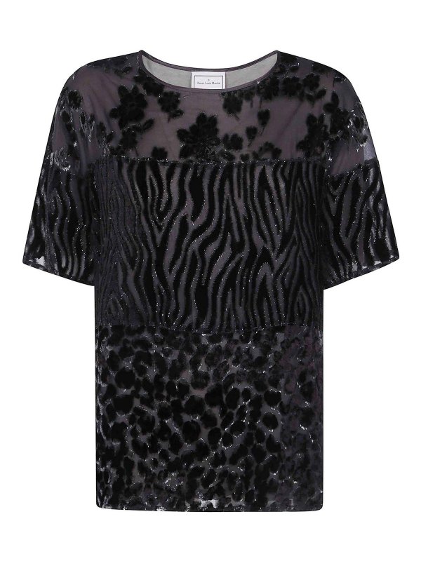 PIERRE-LOUIS MASCIA: T-shirts - T-Shirt - Braun
