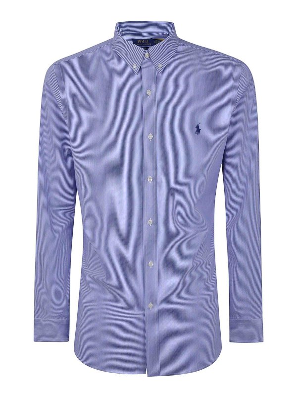 POLO RALPH LAUREN: シャツ - シャツ - ブルー