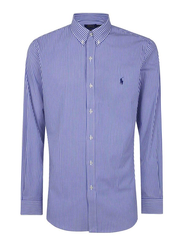 POLO RALPH LAUREN: シャツ - シャツ - ブルー