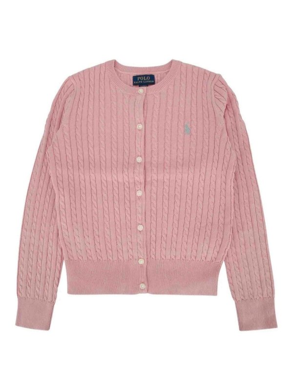 POLO RALPH LAUREN: Strickpullover mit Rundhalsausschnitt - Rundhalspullover - Rosa