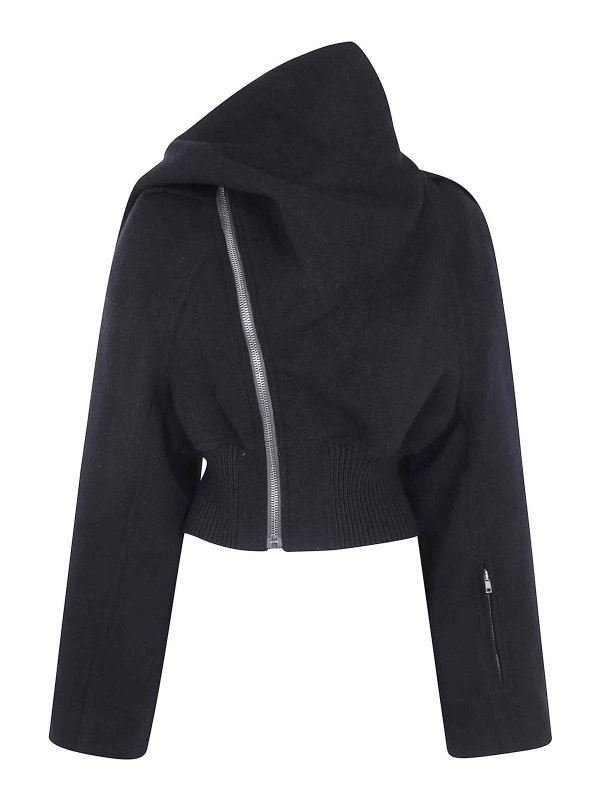 RICK OWENS: Bomberjacken - Bomberjacke - Schwarz