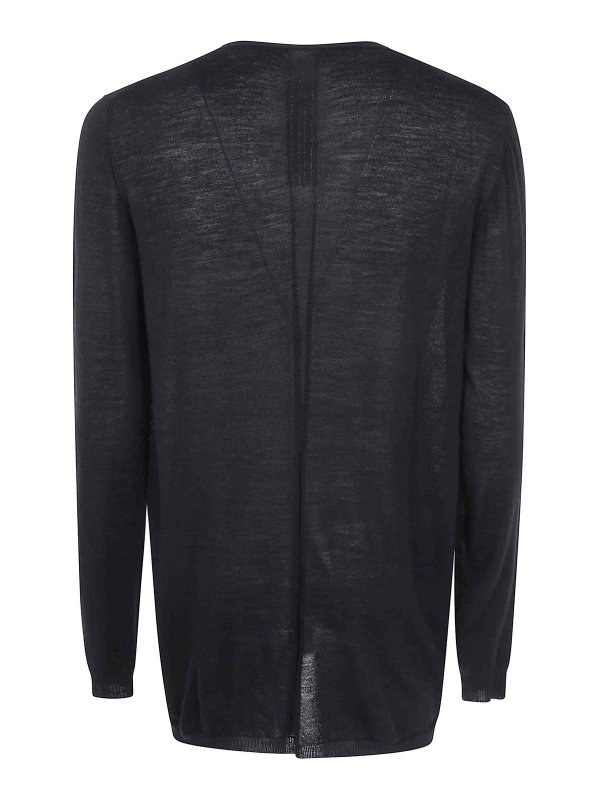 RICK OWENS: Strickpullover mit Rundhalsausschnitt online - Rundhalspullover - Schwarz