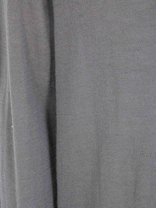 The Best Shops RICK OWENS: Strickpullover mit Rundhalsausschnitt - Rundhalspullover - Grau