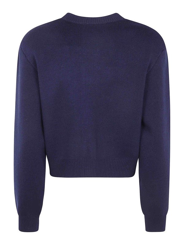 ROHE: cardigans online - Statement Shoulder Cardigan