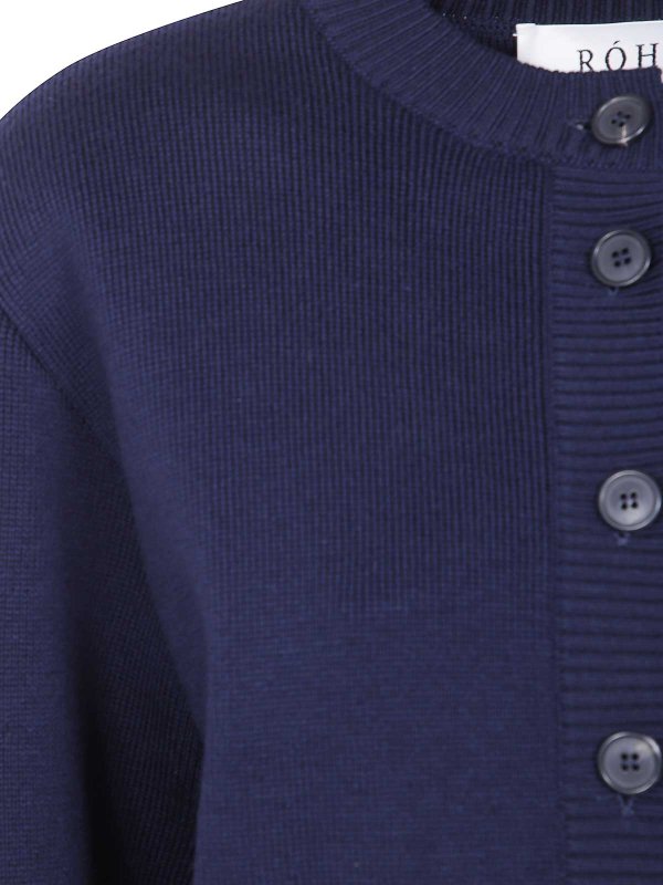 The Best Shops ROHE: cardigans - Statement Shoulder Cardigan