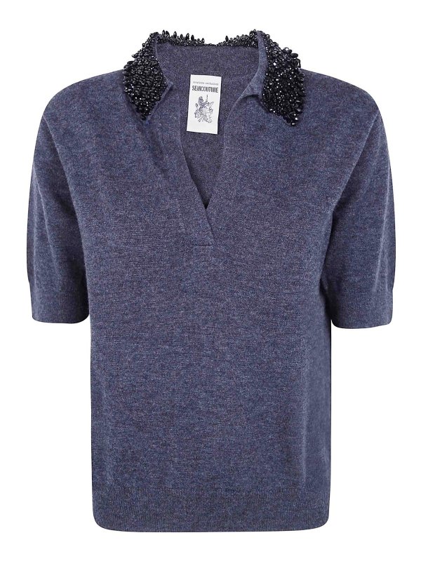 Semicouture: Polos  - Polo - Gris