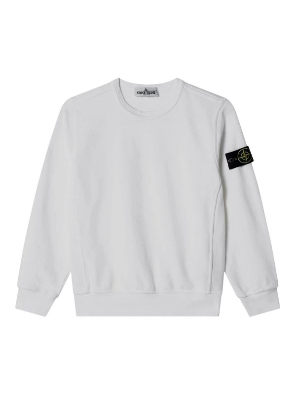 Stone Island Junior: スウェット＆セーター - スウェットシャツ/セーター - 白