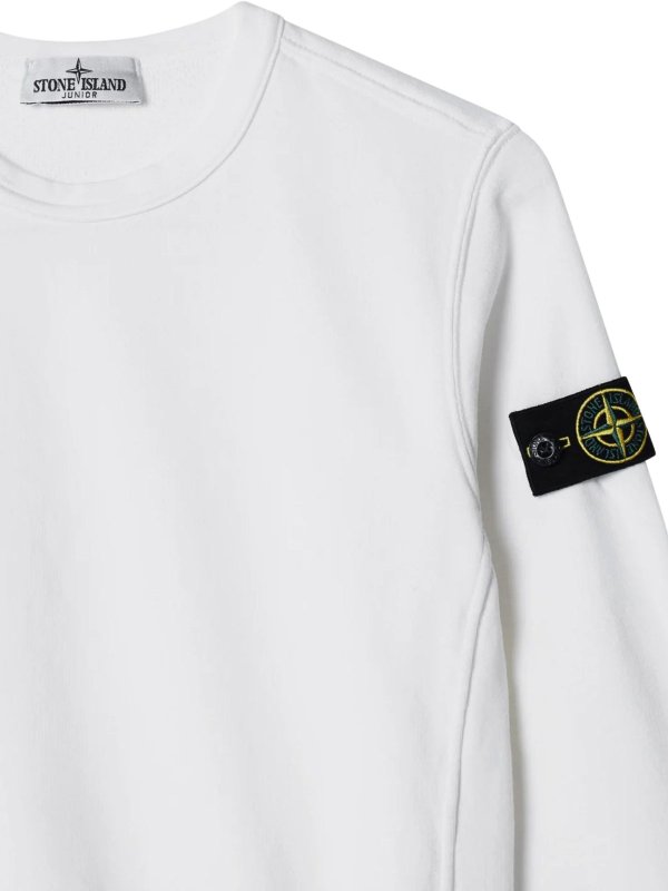 The Best Shops Stone Island Junior: スウェット＆セーター - スウェットシャツ/セーター - 白
