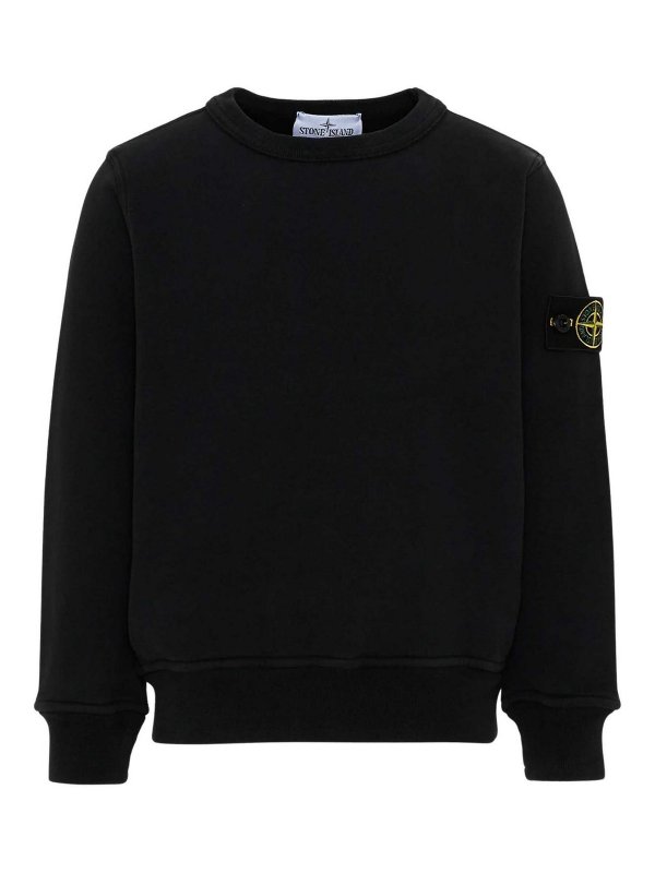 Stone Island Junior: スウェット＆セーター - スウェットシャツ/セーター - 黒