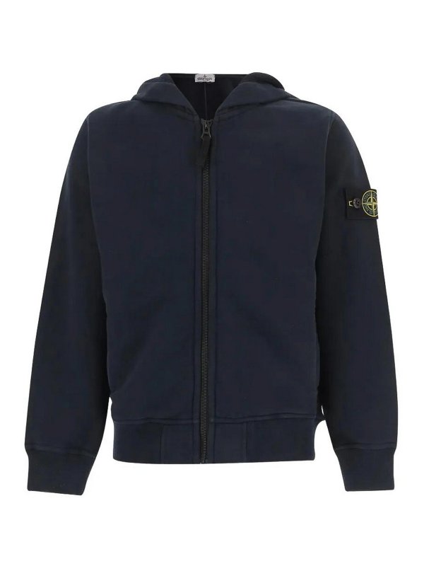 Stone Island Junior: Sweatshirts und Pullover - Sweatshirt - Blau