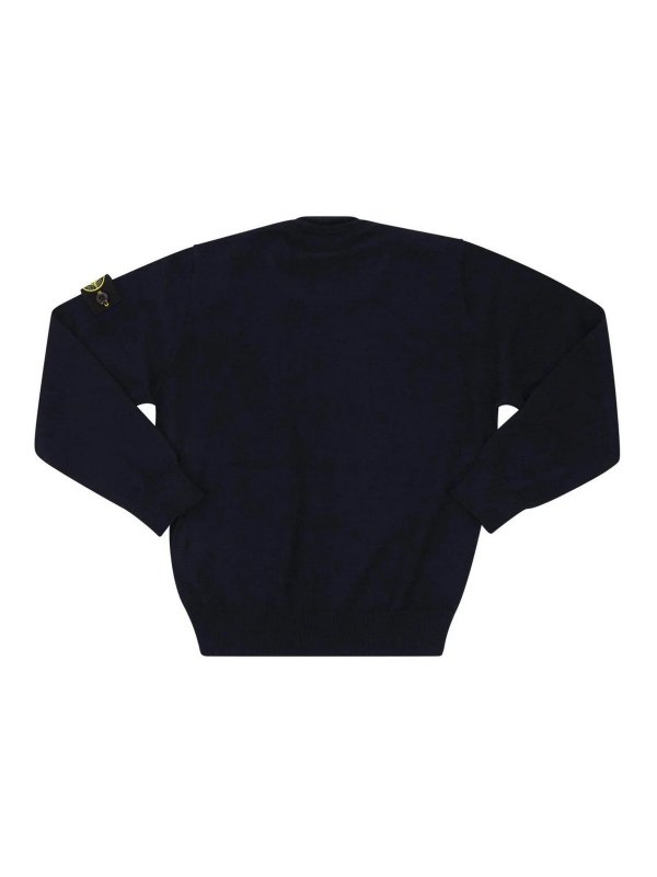 Stone Island Junior: クルーネック online - クルーネック - ブルー