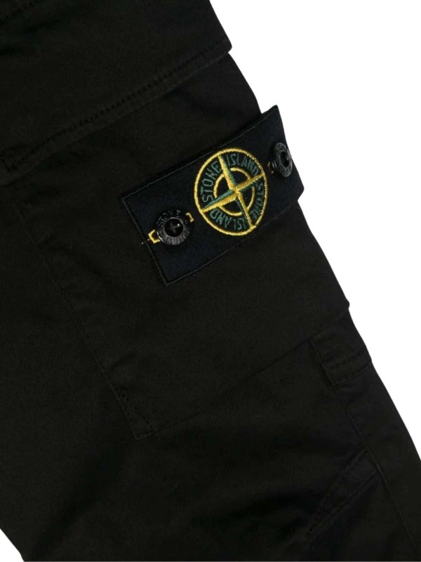 The Best Shops Stone Island Junior: カジュアルトラウザー - カジュアルパンツ - 黒