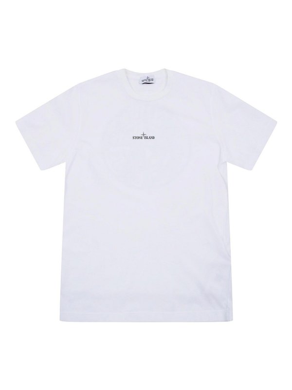 Stone Island Junior: T-shirts - T-Shirt - Weiß