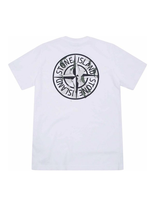Stone Island Junior: T-shirts online - T-Shirt - Weiß