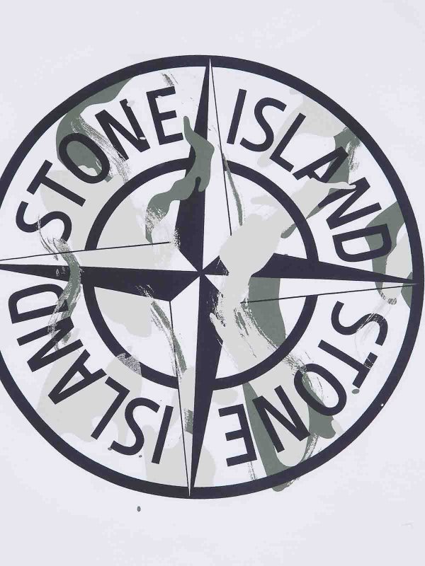 The Best Shops Stone Island Junior: T-shirts - T-Shirt - Weiß