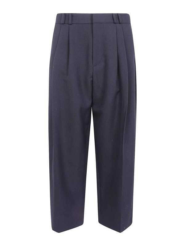 STUDIO NICHOLSON: casual trousers - Double Pleat Volume Pant