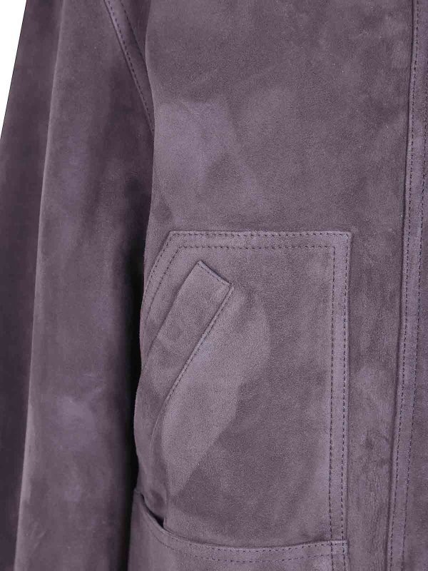 The Best Shops The Attico: bombers - Suede Bomber Jacket