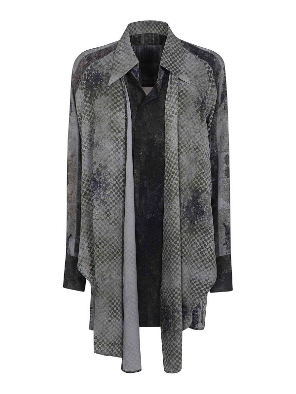ZIGGY CHEN: shirts - Drape Long Shirt