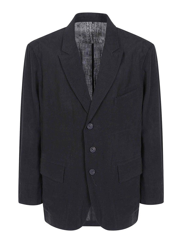 ZIGGY CHEN: blazers - Puppytooth Three Button Blazer