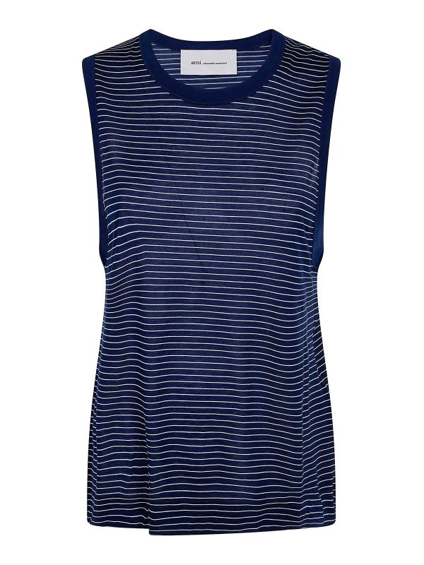 AMI PARIS: Tops und Tank Tops - Top - Blau