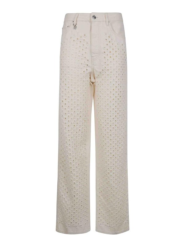 AMIRI: Straight Leg Jeans - Straight Leg Jeans - Nude