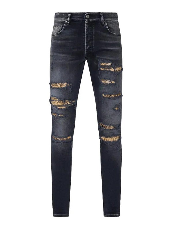 AMIRI: Jeans pitillos - Vaqueros Pitillos - Negro