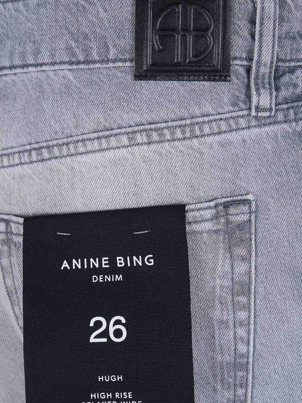 The Best Shops ANINE BING: Jeans Rectos - Vaqueros Rectos - Gris