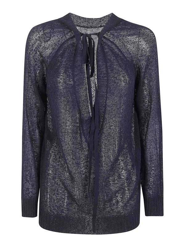 ANN DEMEULEMEESTER: クルーネック - クルーネック - 黒