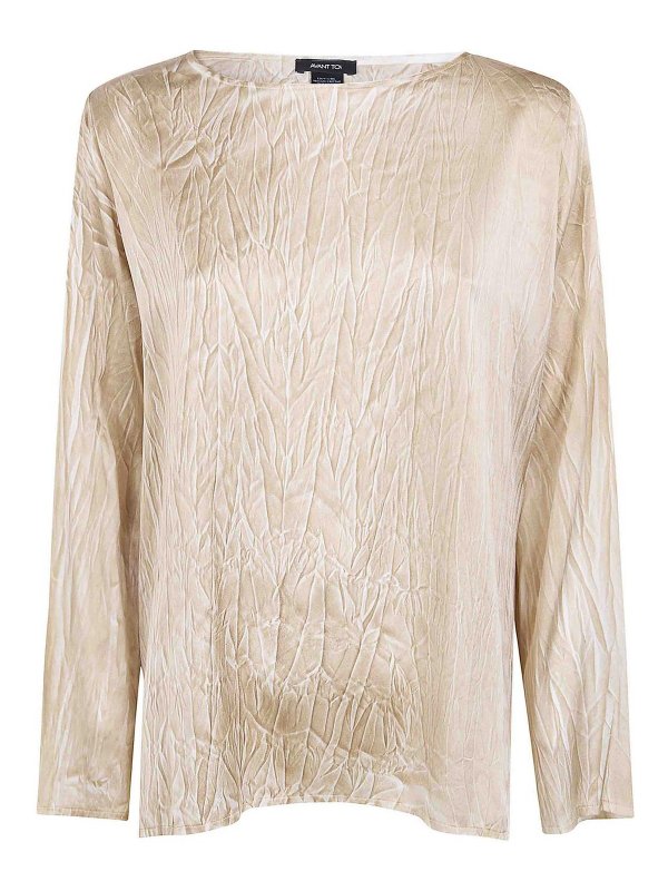 AVANT-TOI: Blusen - Bluse - Braun