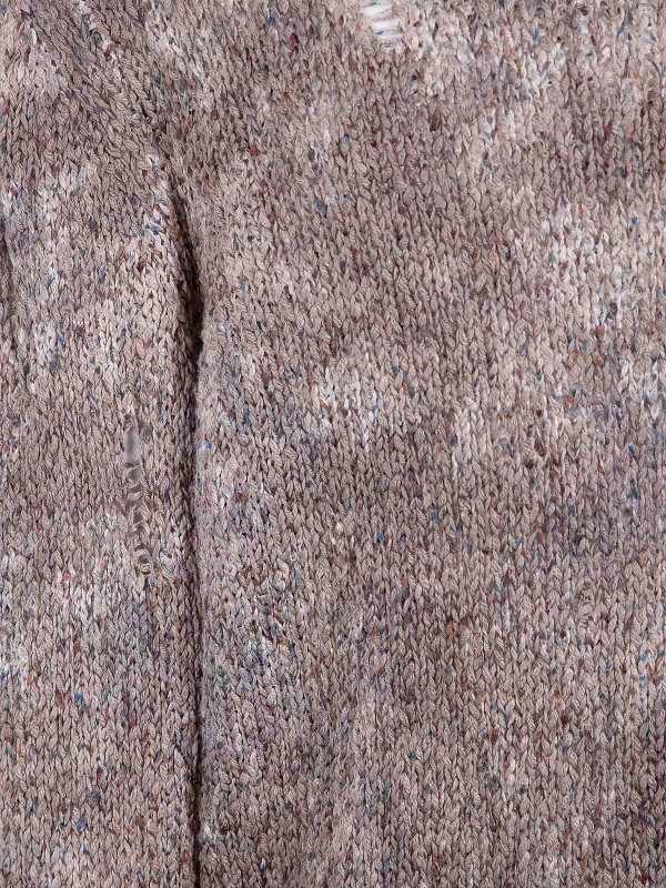 The Best Shops AVANT-TOI: Strickpullover mit Rundhalsausschnitt - Rundhalspullover - Braun