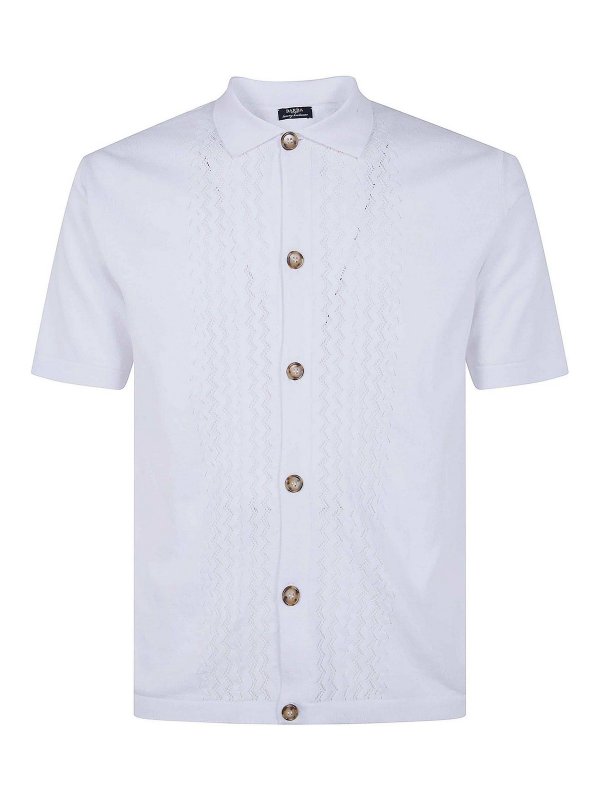 BARBA: camicie - Camicia Disegnata In Cotone