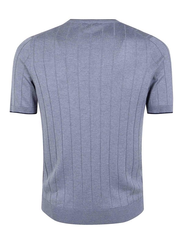 BARBA: Strickpullover mit Rundhalsausschnitt online - Rundhalspullover - Grau
