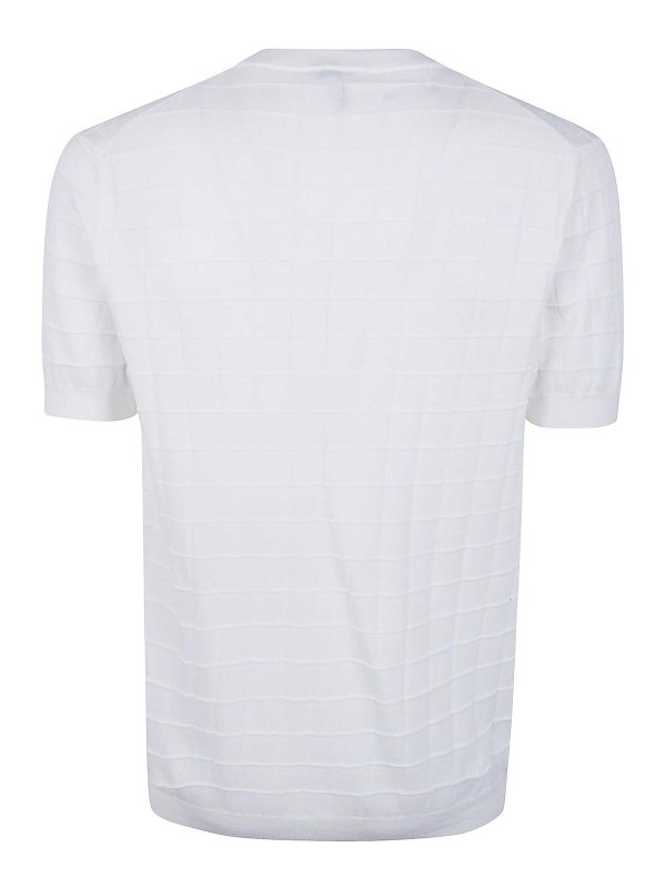 BARBA: Pull col rond online - Pull Col Rond - Blanc