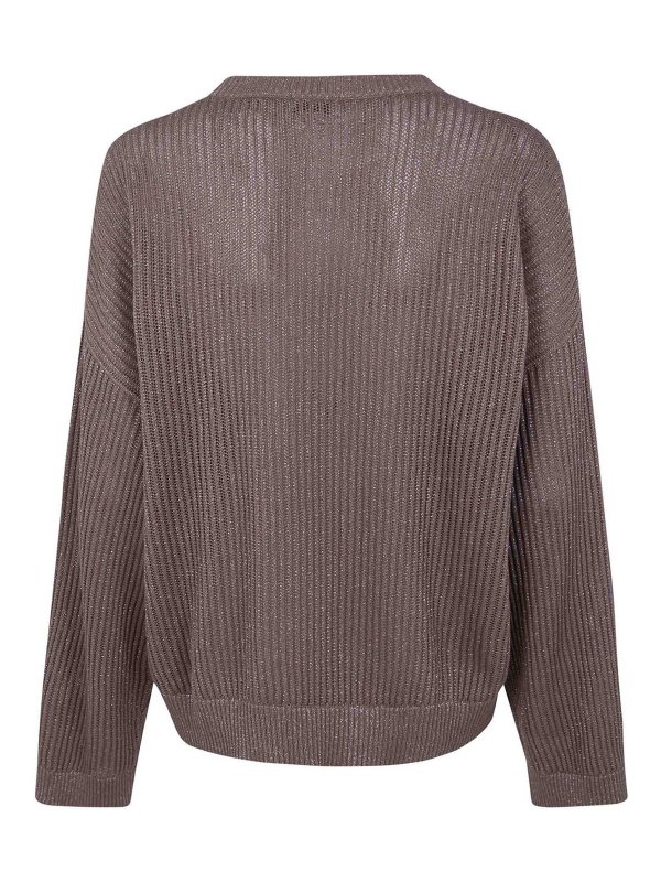BRUNELLO CUCINELLI: Strickpullover mit Rundhalsausschnitt online - Rundhalspullover - Nude