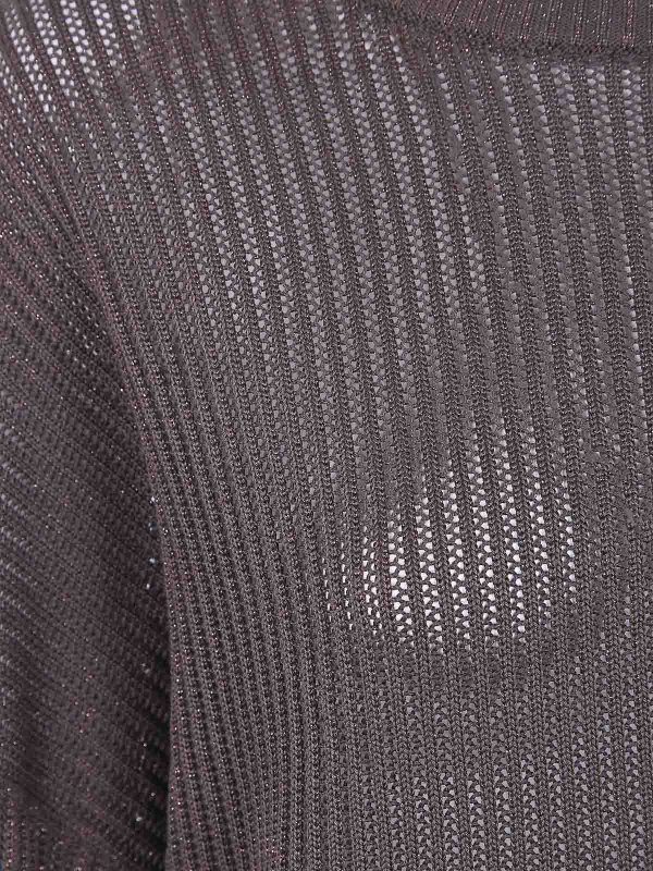 The Best Shops BRUNELLO CUCINELLI: Strickpullover mit Rundhalsausschnitt - Rundhalspullover - Braun