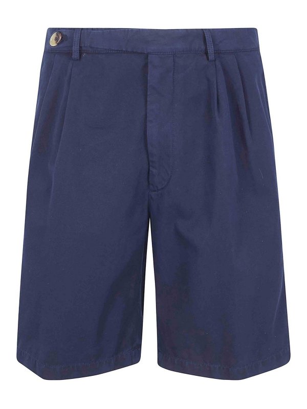 BRUNELLO CUCINELLI: Hosen Shorts - Shorts - Blau