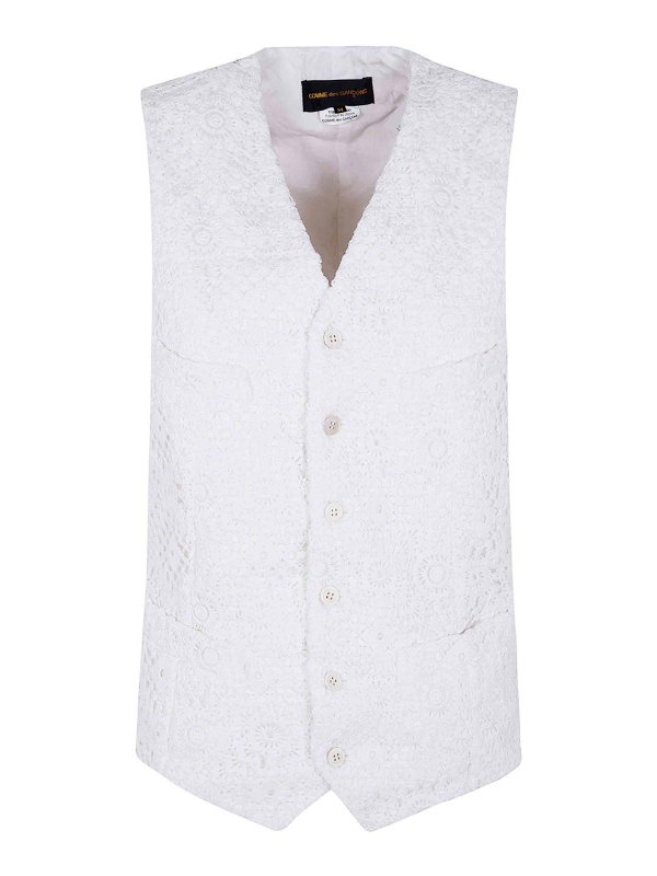 COMME DES GARCONS: Westen - Weste - Weiß