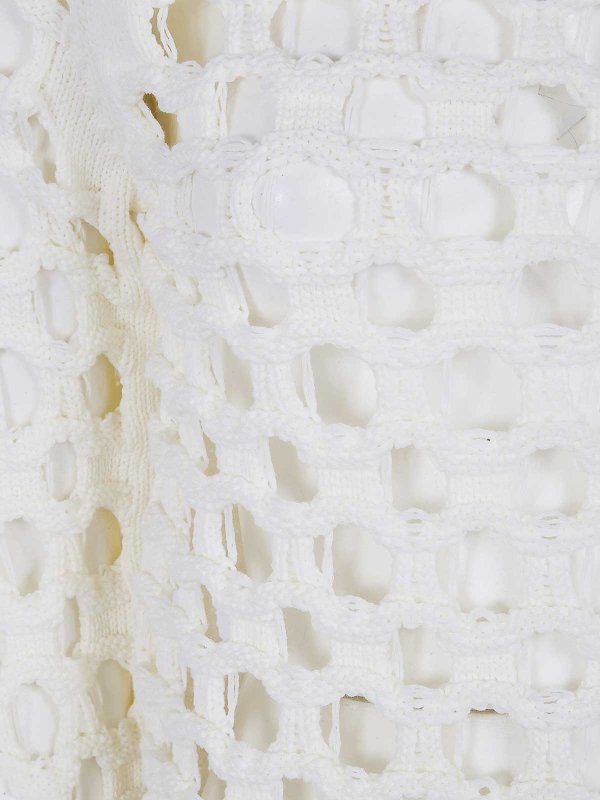 The Best Shops COMME DES GARCONS: Strickpullover mit Rundhalsausschnitt - Rundhalspullover - Weiß