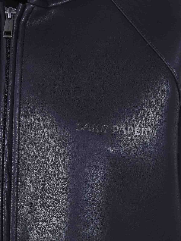The Best Shops DAILY PAPER: レザージャケット - レザージャケット - 黒