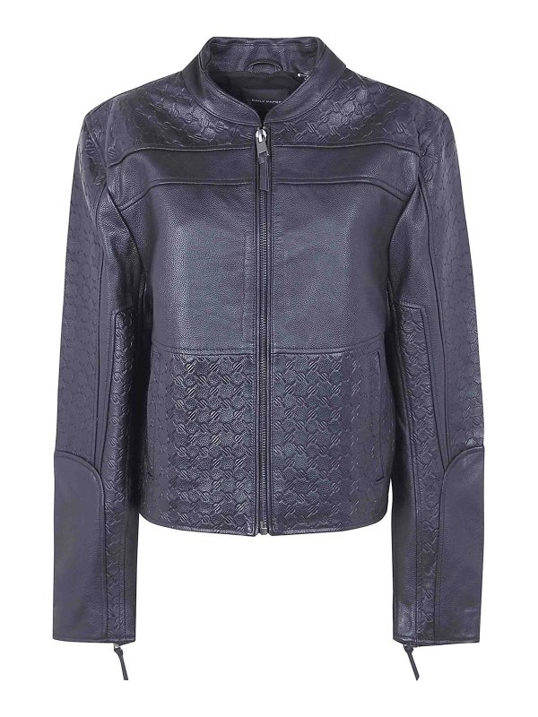 DAILY PAPER: leather jacket - Structured Leather Jacket