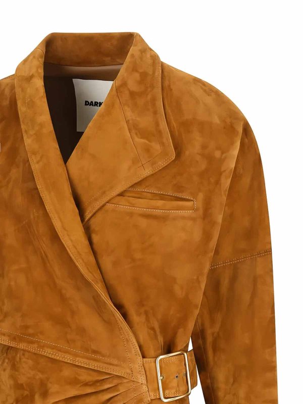 The Best Shops DARKPARK: leather jacket - Cindy Suede Contour Jacket