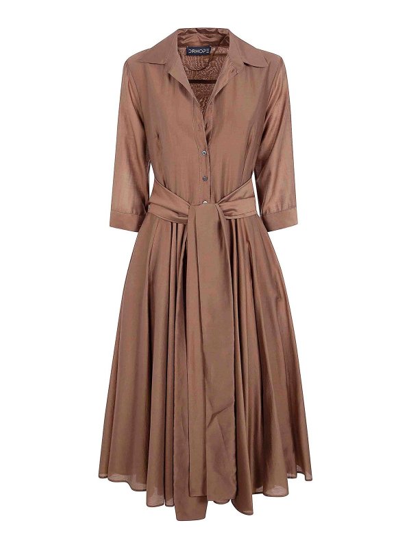 DRHOPE: Maxi robe - Maxi Robe - Marron