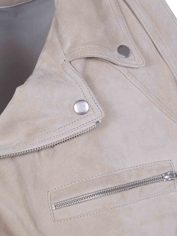 The Best Shops DRHOPE: leather jacket - Suede Bikers Jacket