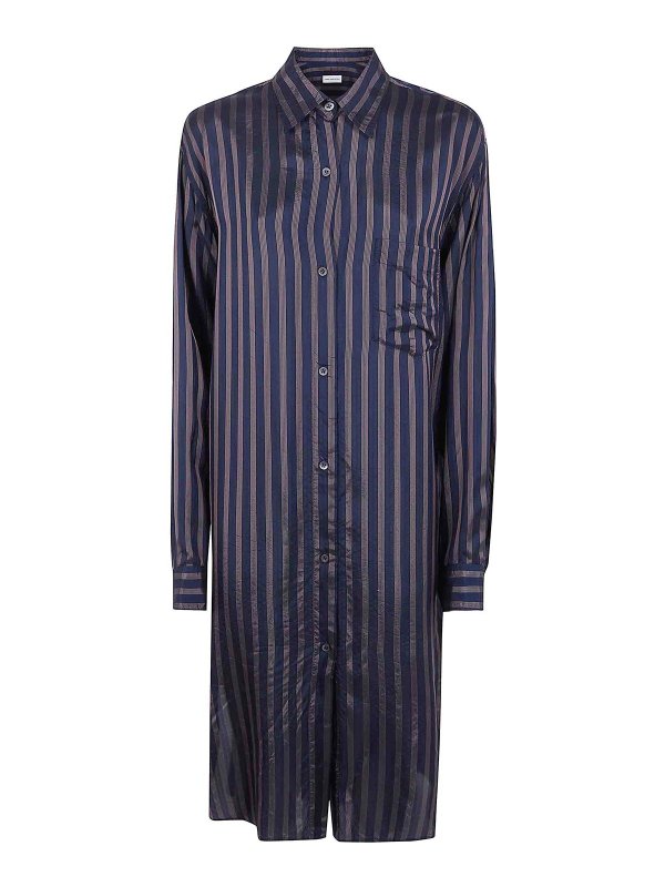 DRIES VAN NOTEN: ショートドレス - ショートドレス - ブルー