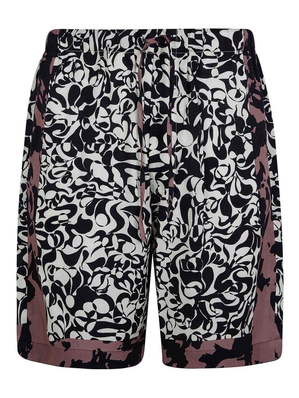 DRIES VAN NOTEN: トラウザーショーツ - ショートパンツ - 黒