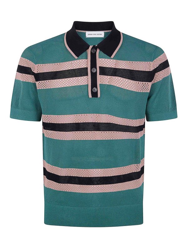 DRIES VAN NOTEN: Polos - Polo - Verde