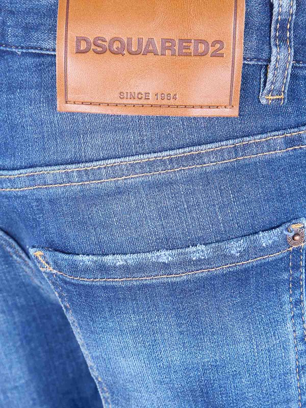 The Best Shops DSQUARED2: Jeans à jambe droite - Jean Droit - Bleu