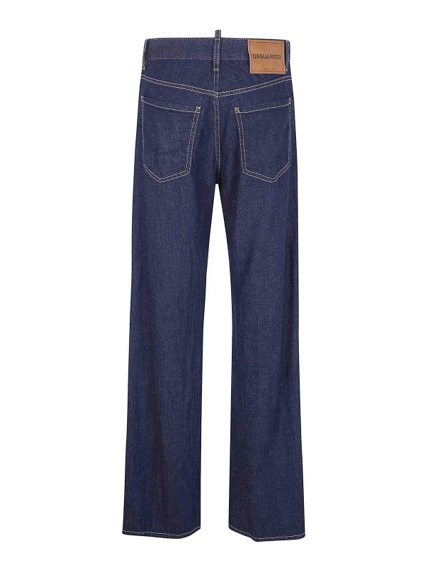 DSQUARED2: Jeans à jambe droite online - Jean Droit - Bleu