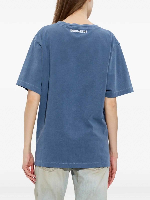 Camiseta - Azul shop online: DSQUARED2